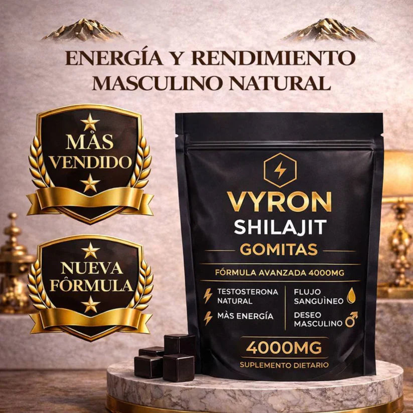 VYRON Shilajit 4000mg en Gomitas - Mas Energía y Deseo maculino